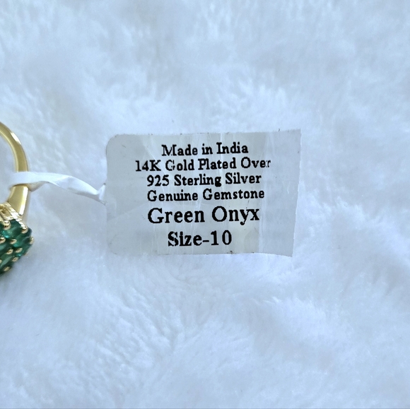 Shivam Green💚 Onyx Floral🌸 Cluster Ring💍 - NWT - Picture 7 of 16